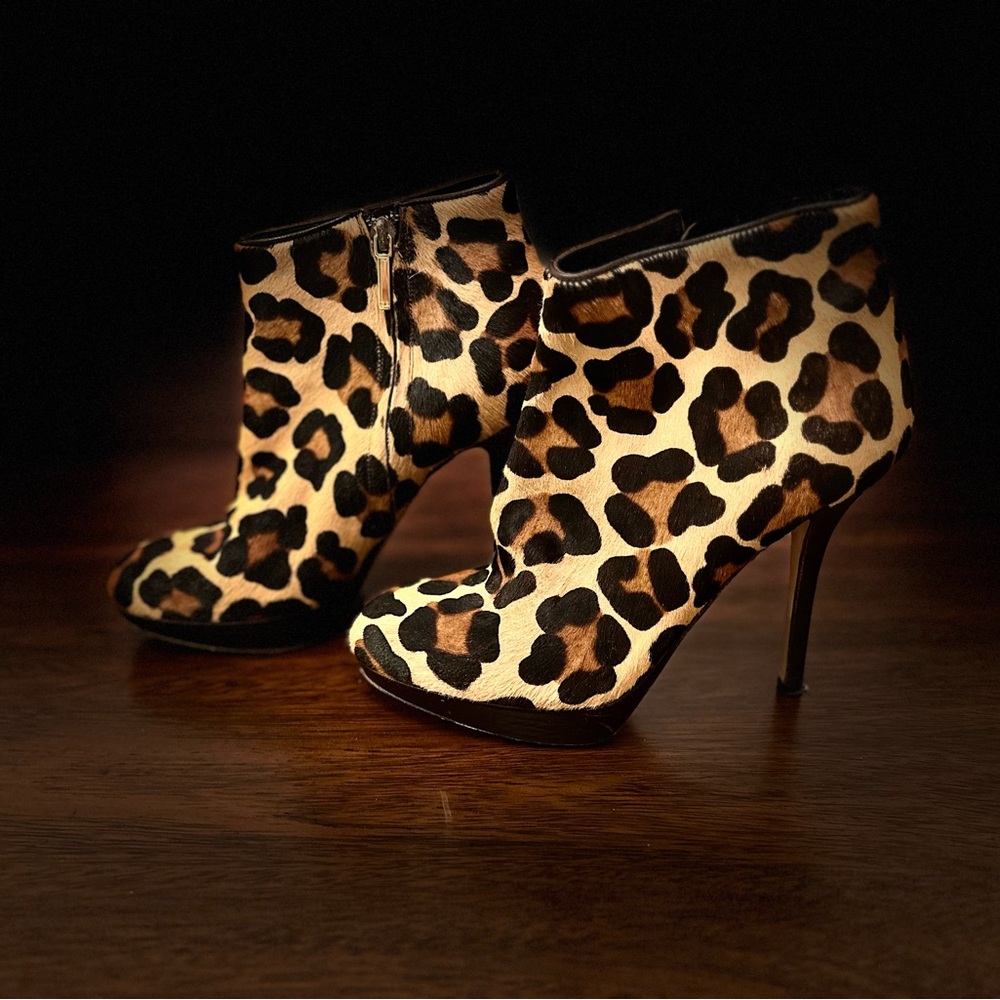 Dior leopard booty size 38